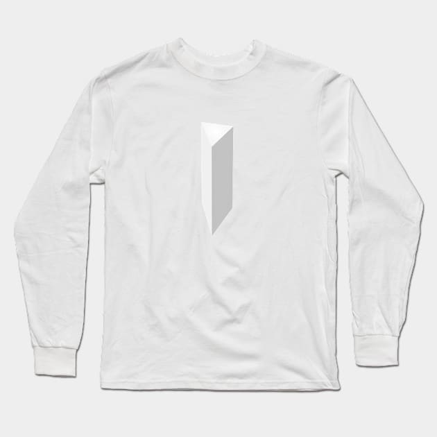 Monolith - Minimal Prism Long Sleeve T-Shirt by info@dopositive.co.uk